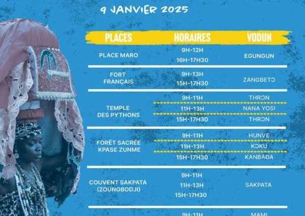 🚨📢🇧🇯 🌟 TOUS À OUIDAH LES 09, 10 & 11 JANVIER 2025 ‼️🌟